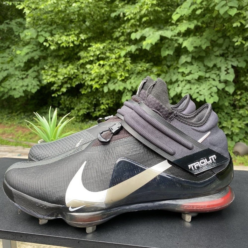 Nike Force Zoom Trout 7 Black / Metal Baseball Cleat CI3134-009 Size 16